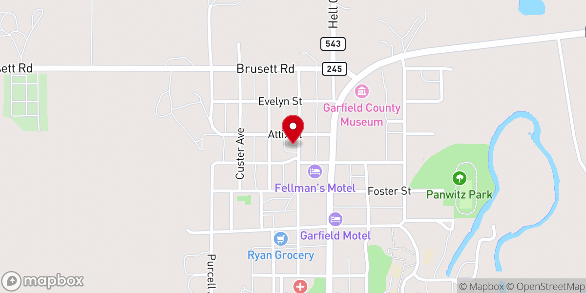 Map showing location of Community Presbyterian Church of Jordan