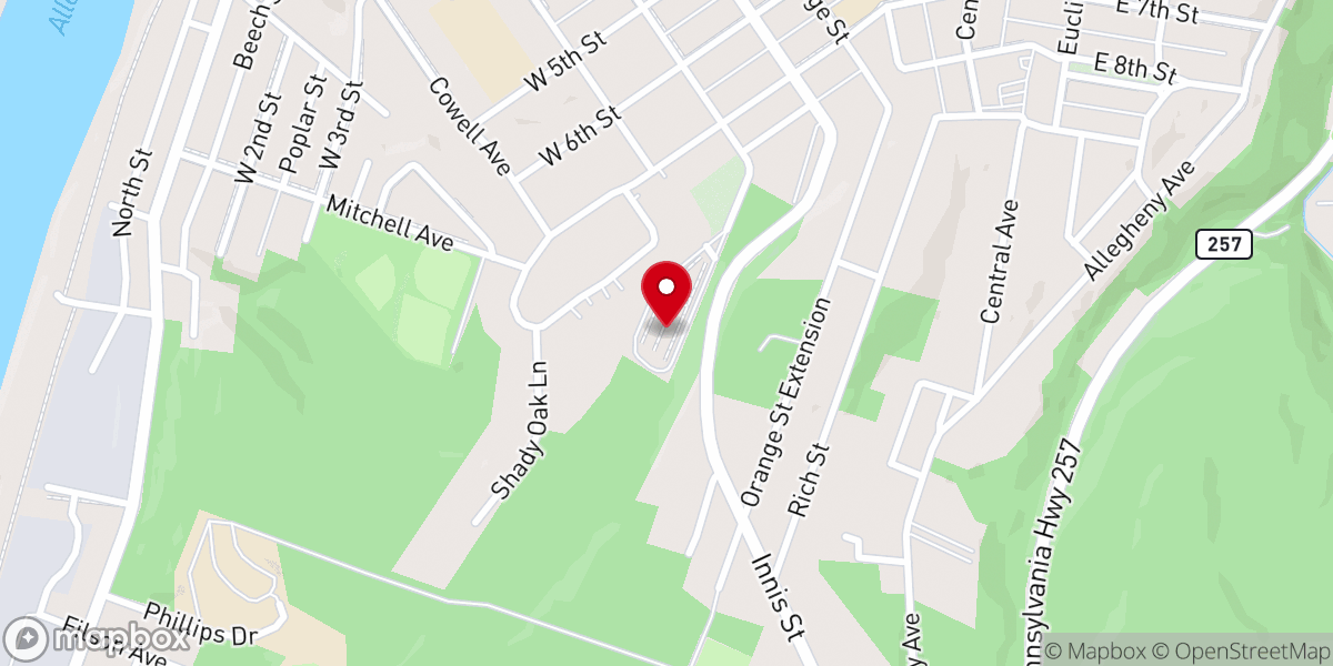 Map showing location of Good Hope Lutheran Church