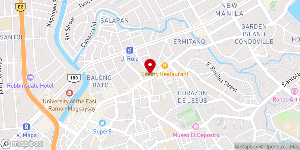 Map showing location of The Church in San Juan Assembly Hall