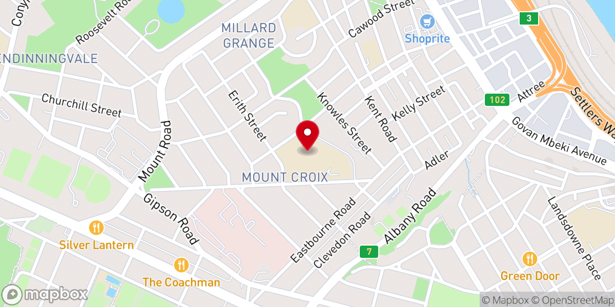 Map showing location of Shofar Christian Church - Port Elizabeth