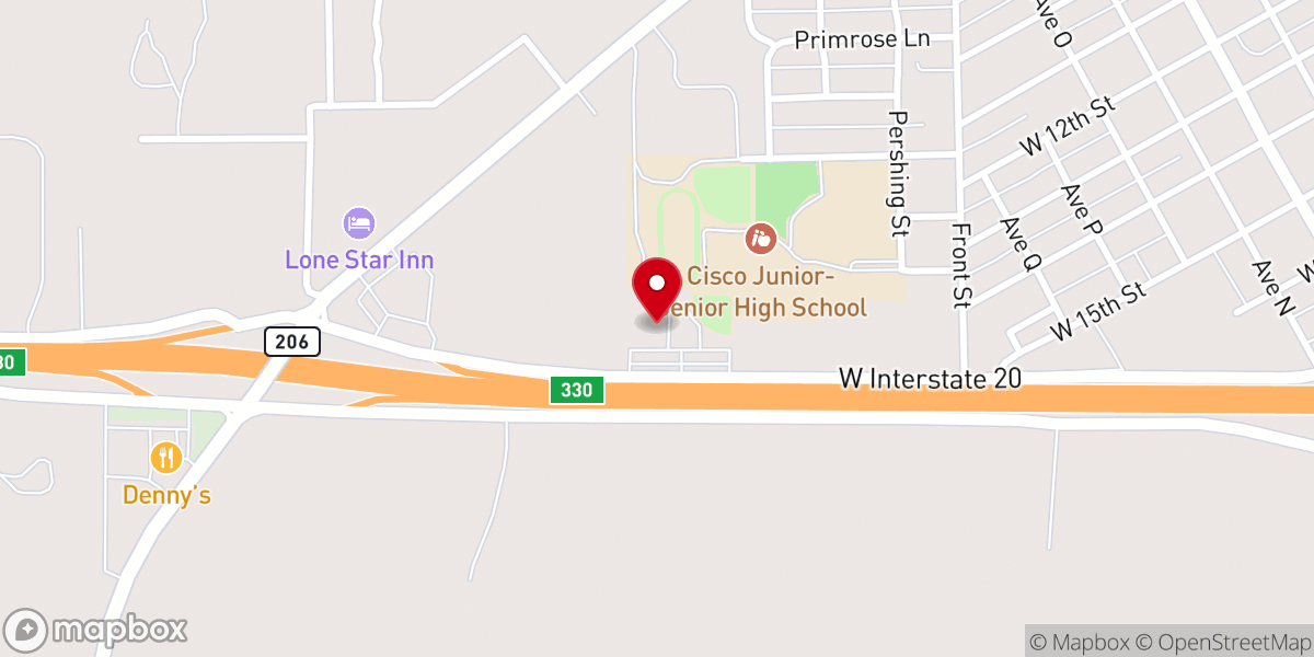 Map showing location of Mountain Top Church