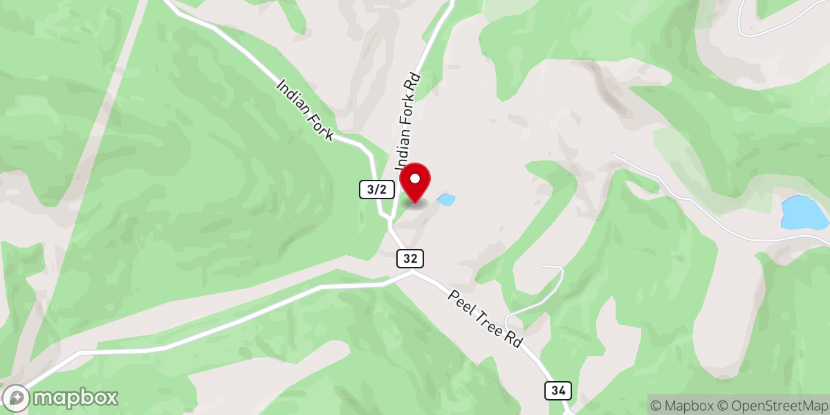 Map showing location of Crites Church