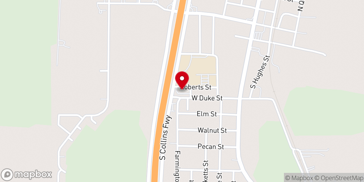 Map showing location of Community Bible Fellowship