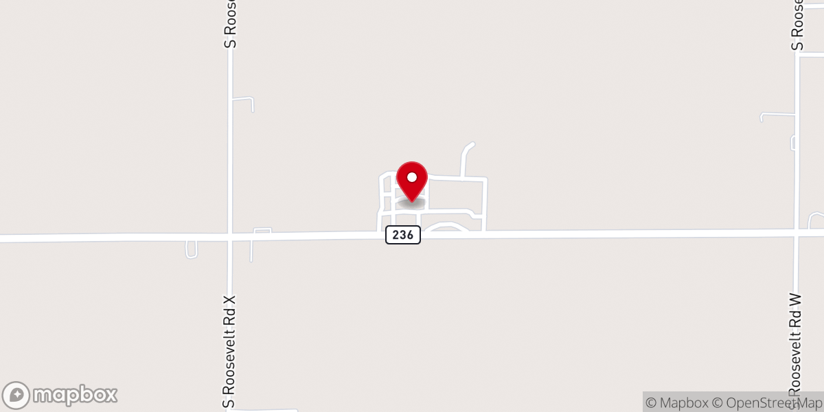 Map showing location of Christian Childrens Home