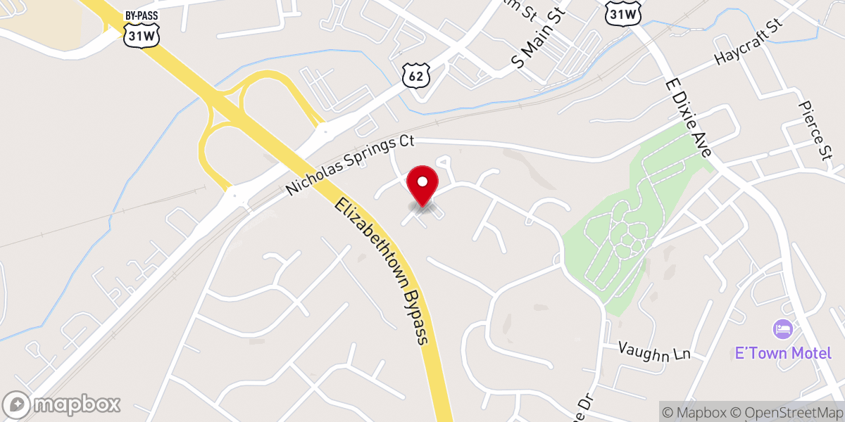 Map showing location of Embry Chapel AME Church