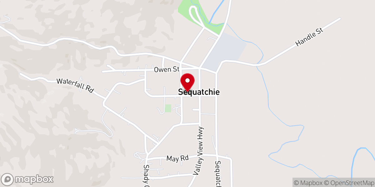 Map showing location of Sequatchie
