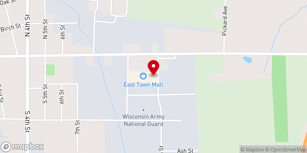 Map showing location of Living Water Baptist Church