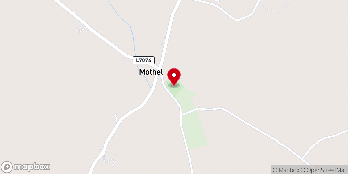 Map showing location of Mothel Abbey
