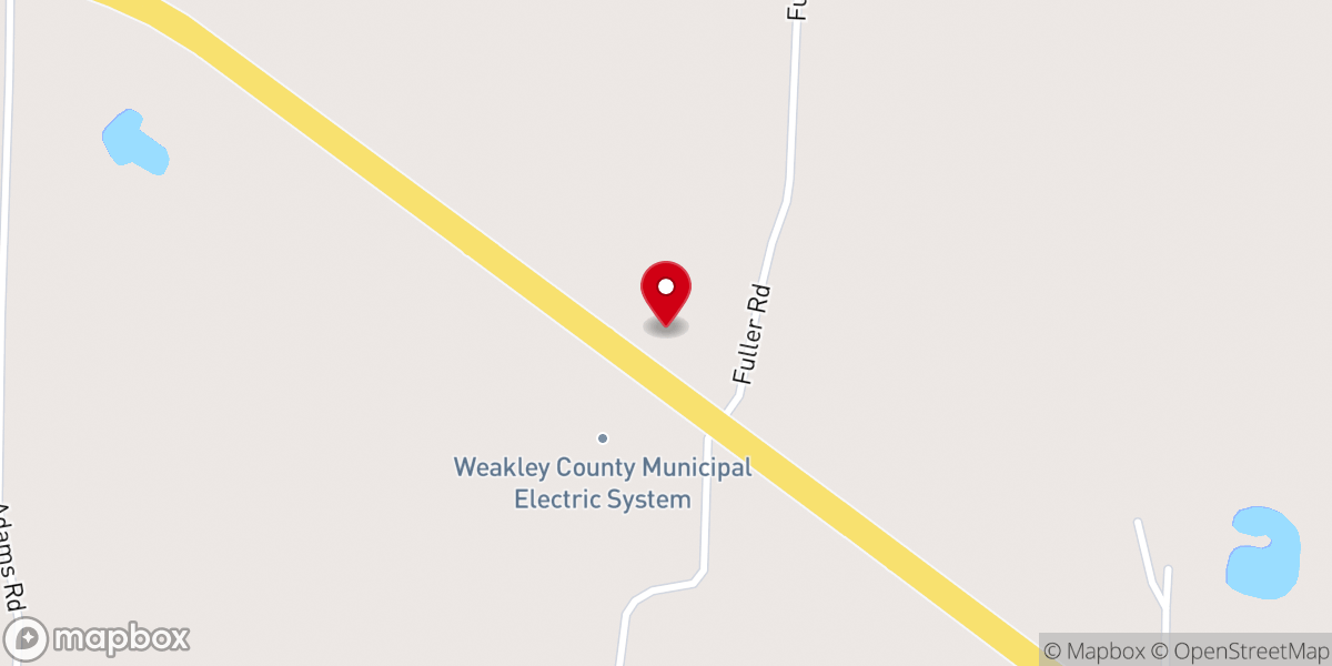 Map showing location of Martin Apostolic Church