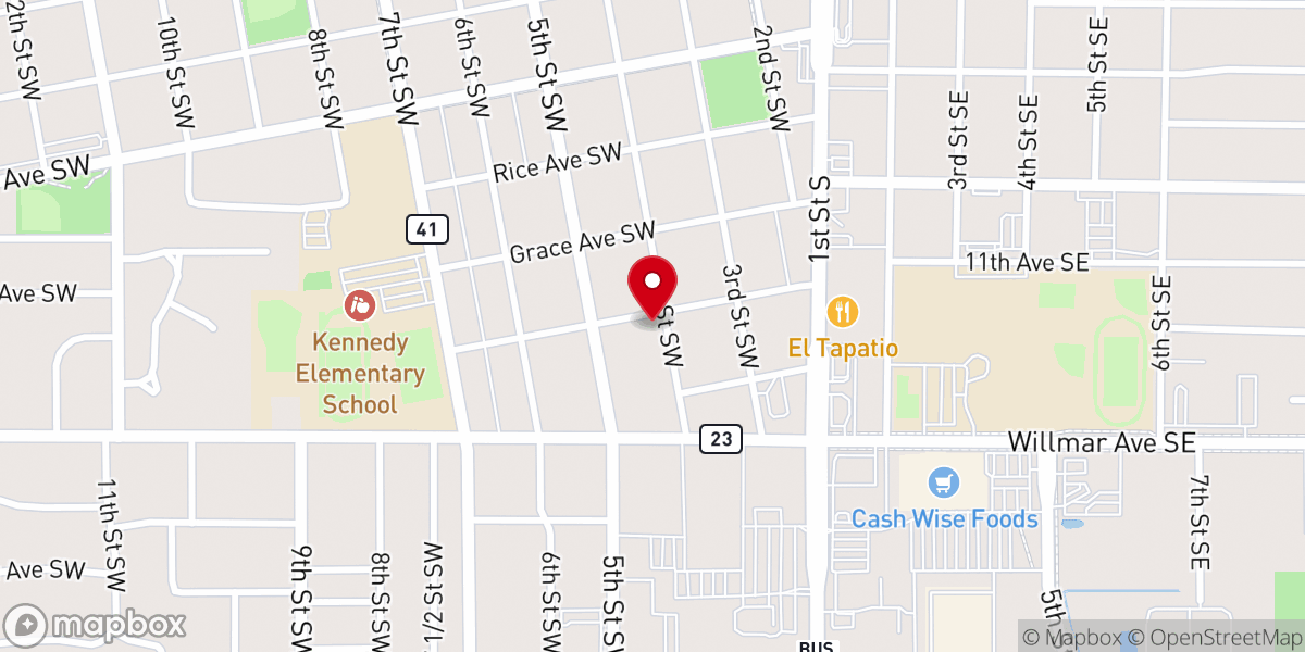 Map showing location of RBW Missions