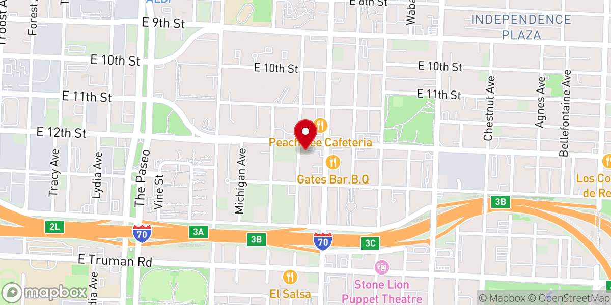 Map showing location of Freedom Quest International