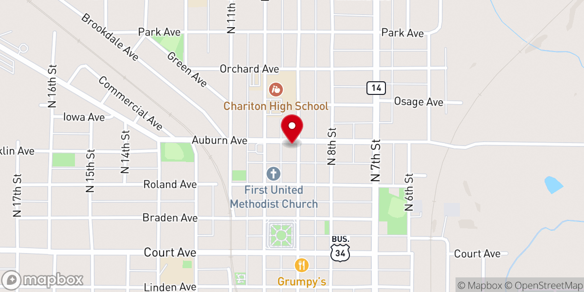 Map showing location of Truth Assembly of God