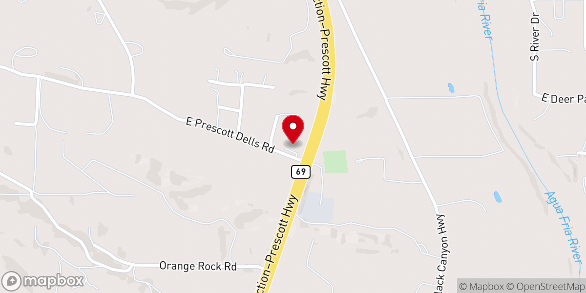 Map showing location of Gateway Baptist Church