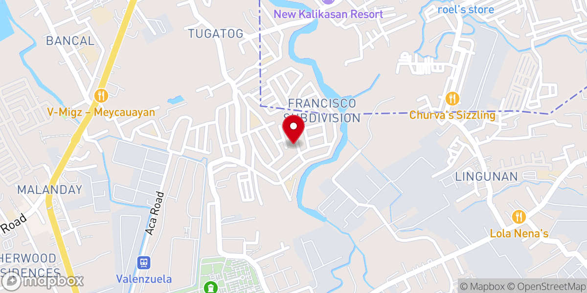 Map showing location of Bible Baptist Church