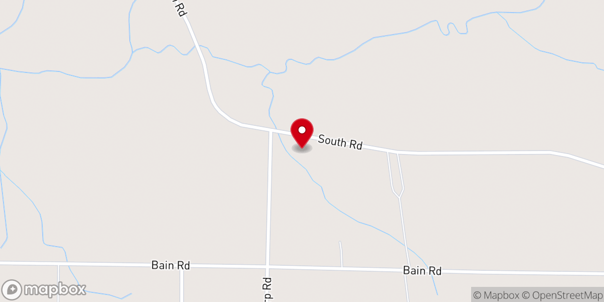 Map showing location of Sand Springs Church