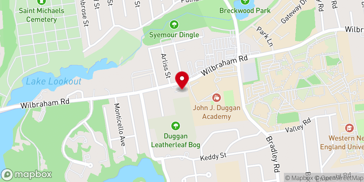 Map showing location of New Life Calvary Baptist Church
