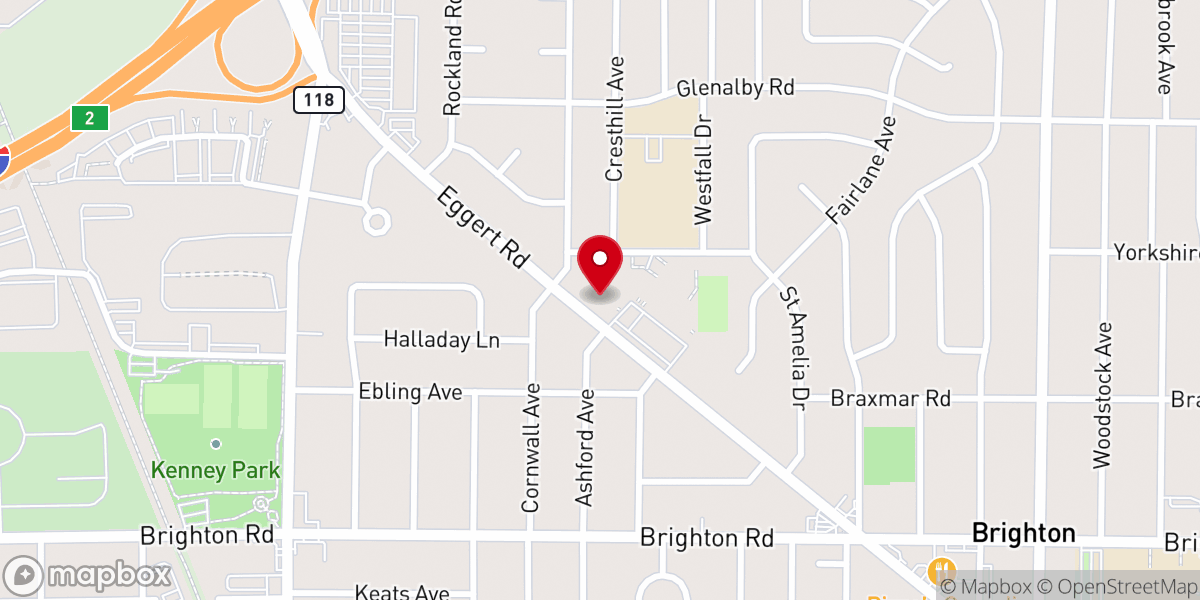 Map showing location of St. Amelia Church