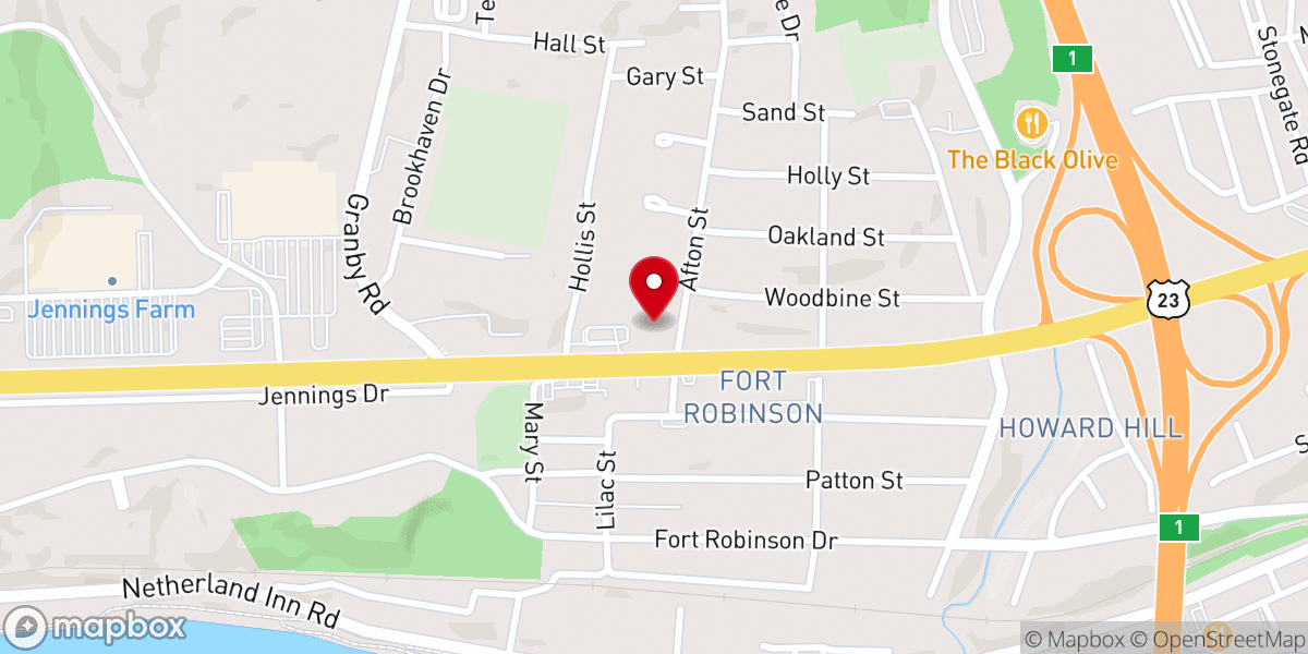 Map showing location of Old Kingsport Presbyterian Church