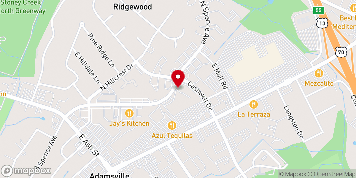 Map showing location of Child of the Promise - Goldsboro