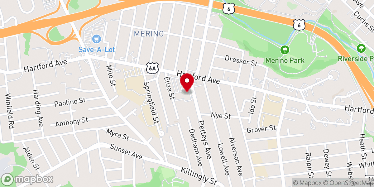 Map showing location of House of Praise & Prayer Worship Center Inc