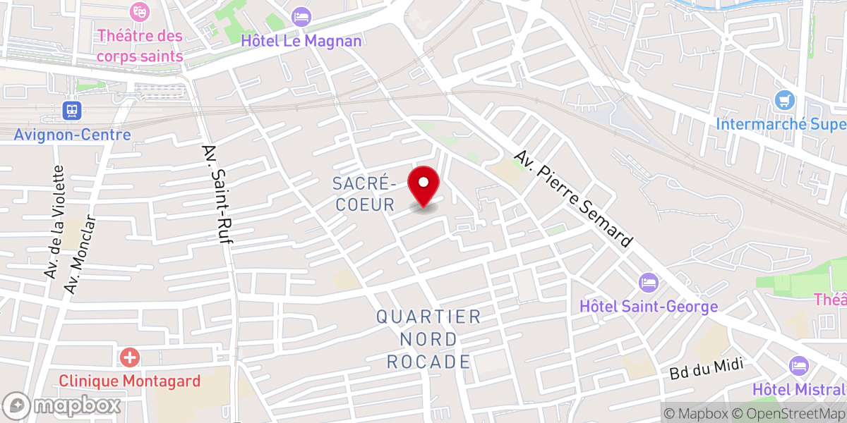 Map showing location of Eglise Internationale TEMPLE DU SALUT