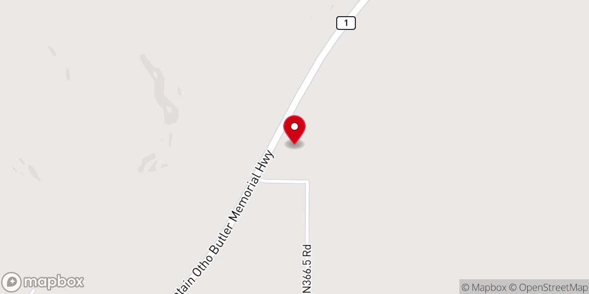 Map showing location of Calvary Church