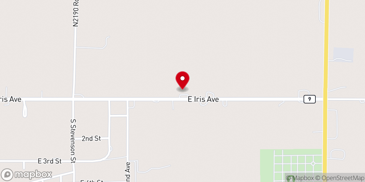 Map showing location of First Lutheran Church (ELCA)