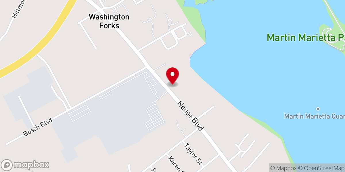 Map showing location of Word of God Christian Center