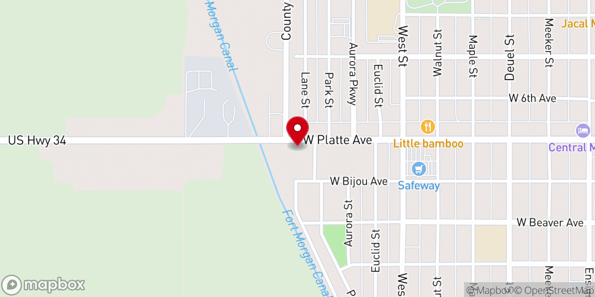 Map showing location of Lutheran Church of Our Redeemer
