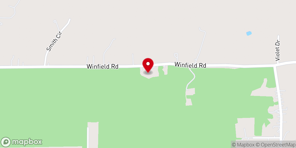 Map showing location of Sunlight Baptist Church