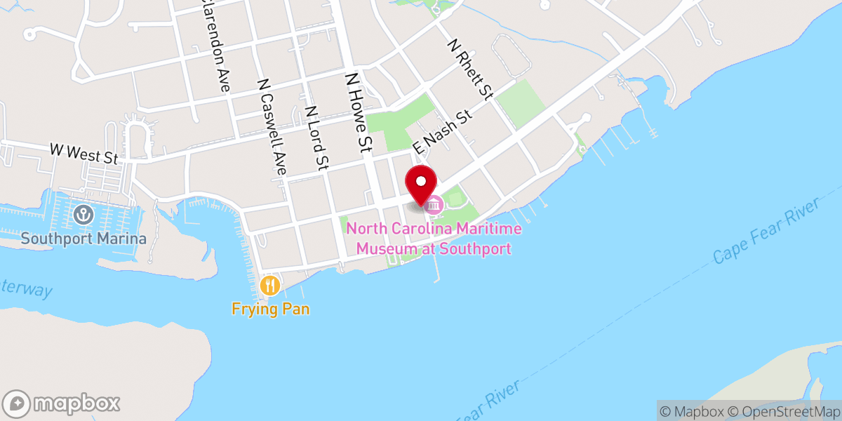 Map showing location of Southport Magazine