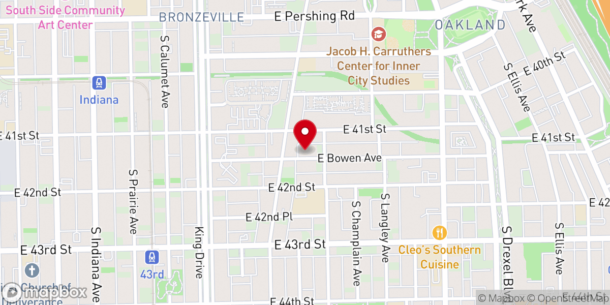Map showing location of Blackwell-israel AME Zion Church