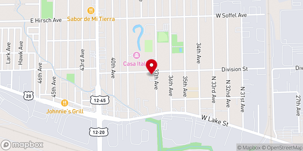 Map showing location of Missionary Sisters of St. Charles Borromeo