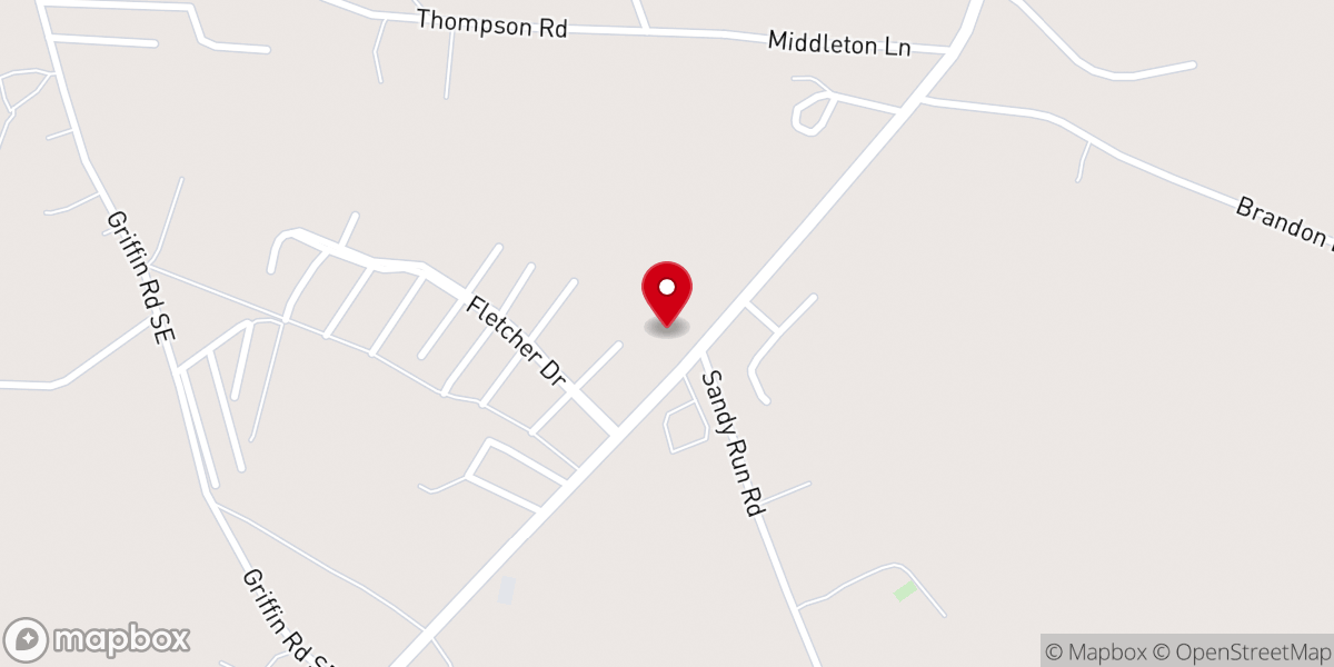 Map showing location of Walthourville Presbyterian Church