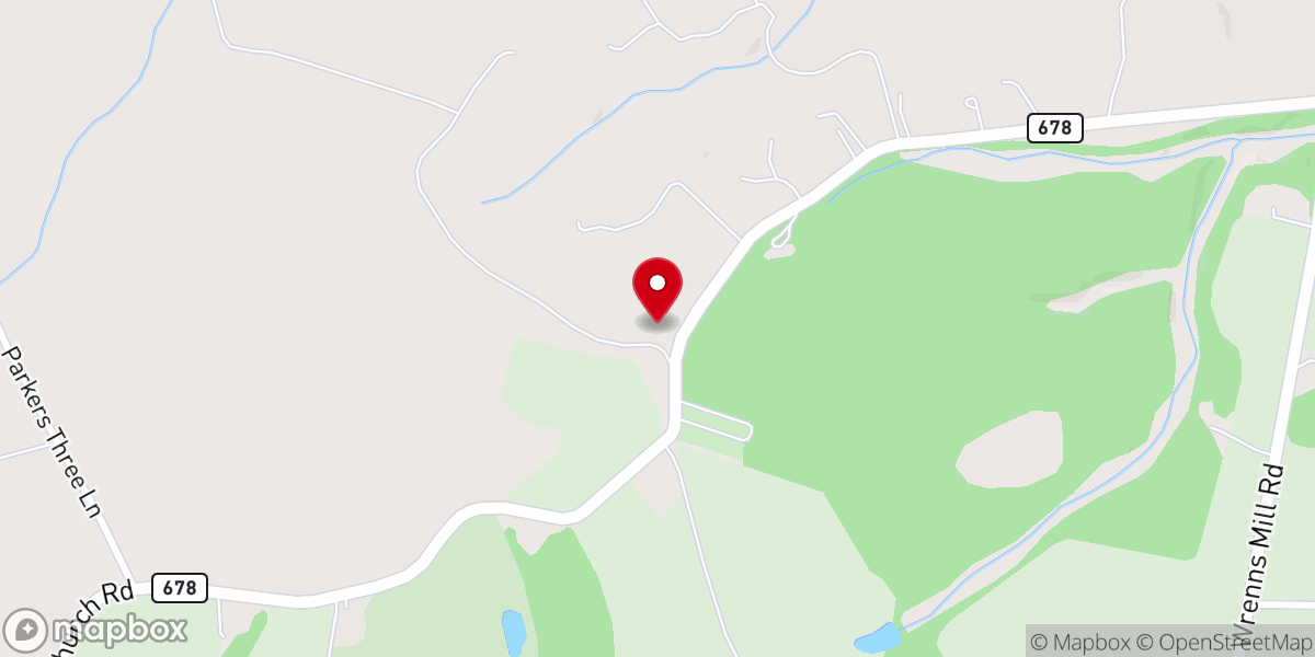 Map showing location of Bethany United Methodist Church