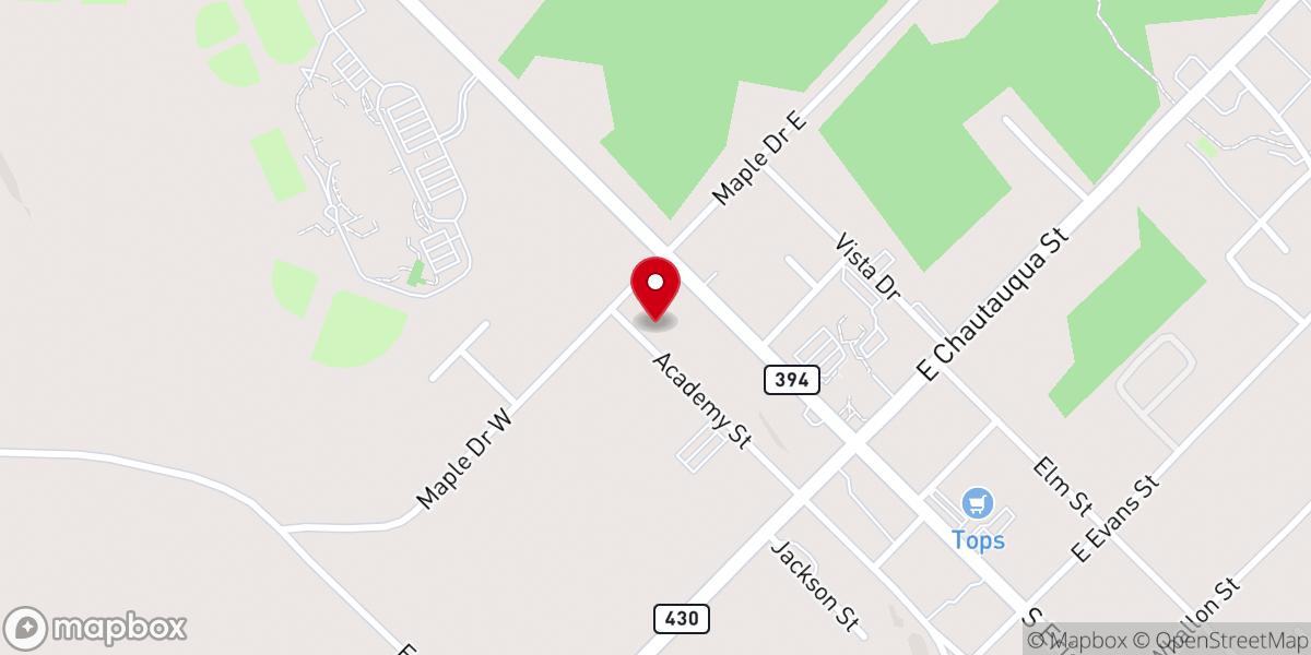 Map showing location of Maranatha Baptist Church