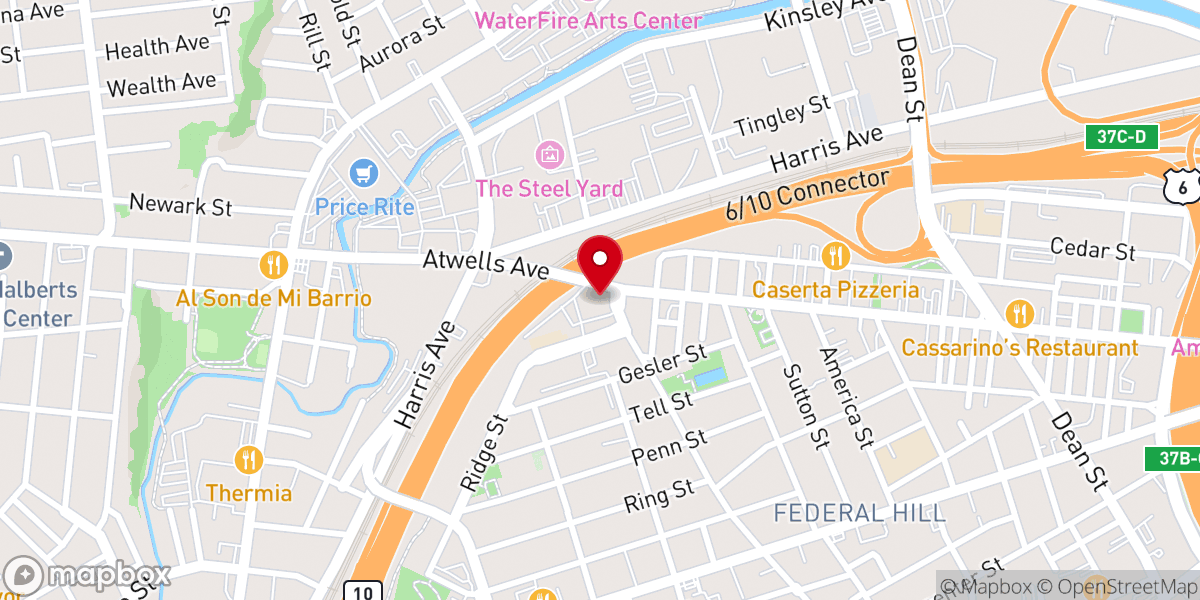 Map showing location of Holy Ghost Church