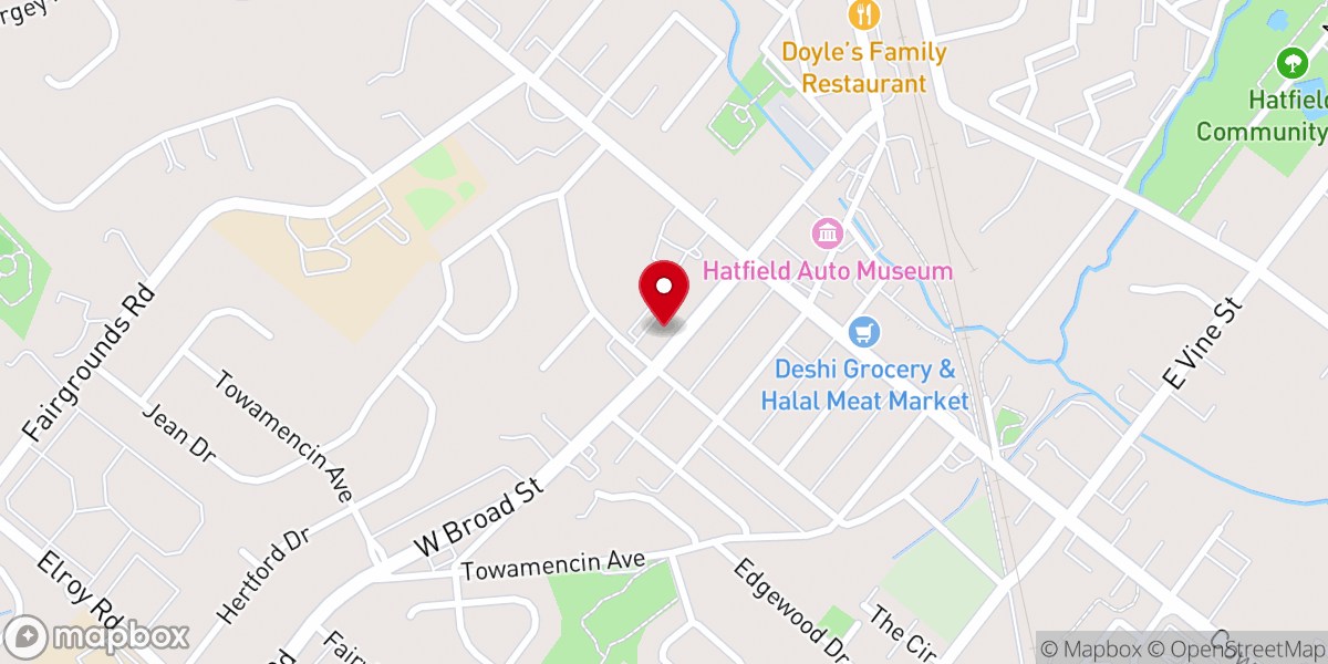 Map showing location of Bethany Bible Fellowship Church