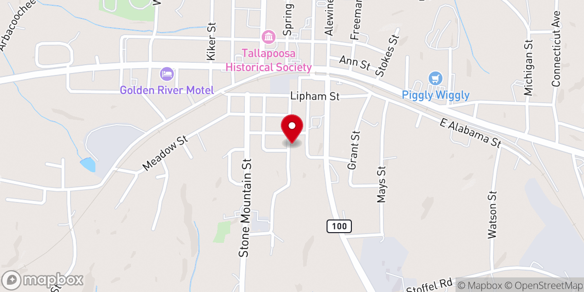 Map showing location of Whites Chapel African Methodist Episcopal Church