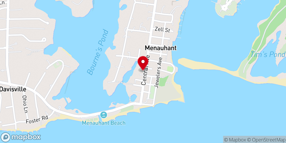 Map showing location of Church on Central Ave