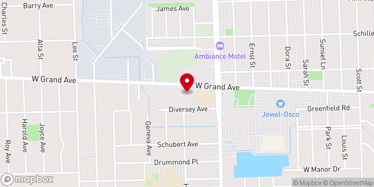 Map showing location of Second Chance Christian Center