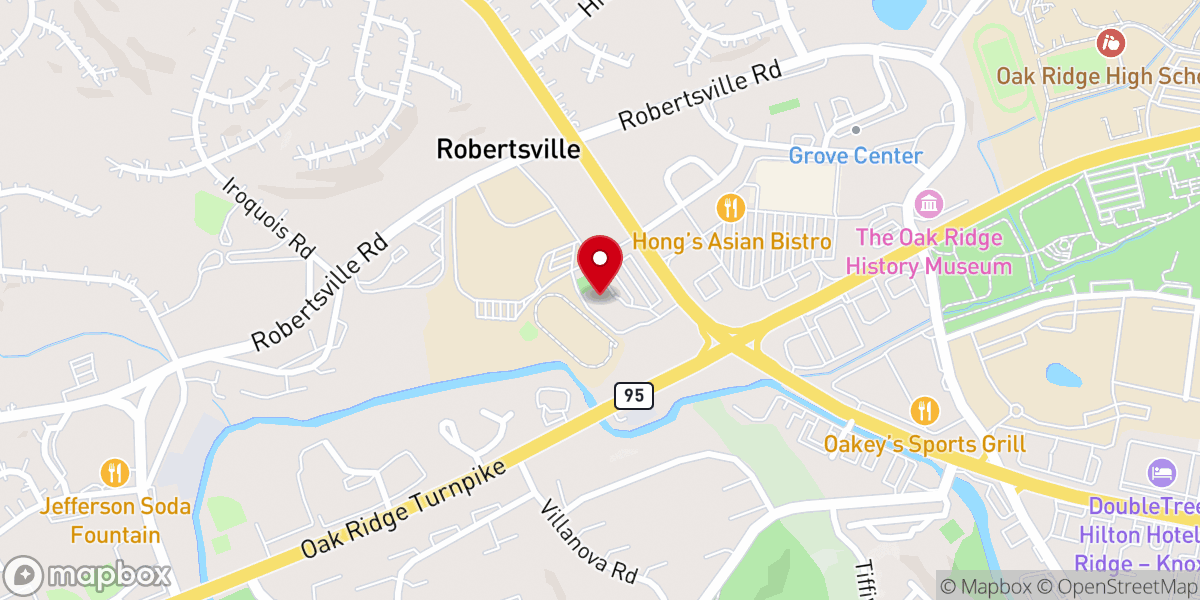 Map showing location of Heritage Fellowship Church - Oak Ridge