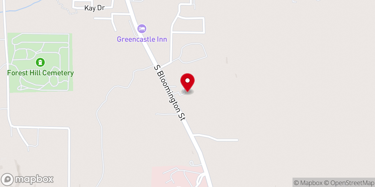 Map showing location of Peace Lutheran Church