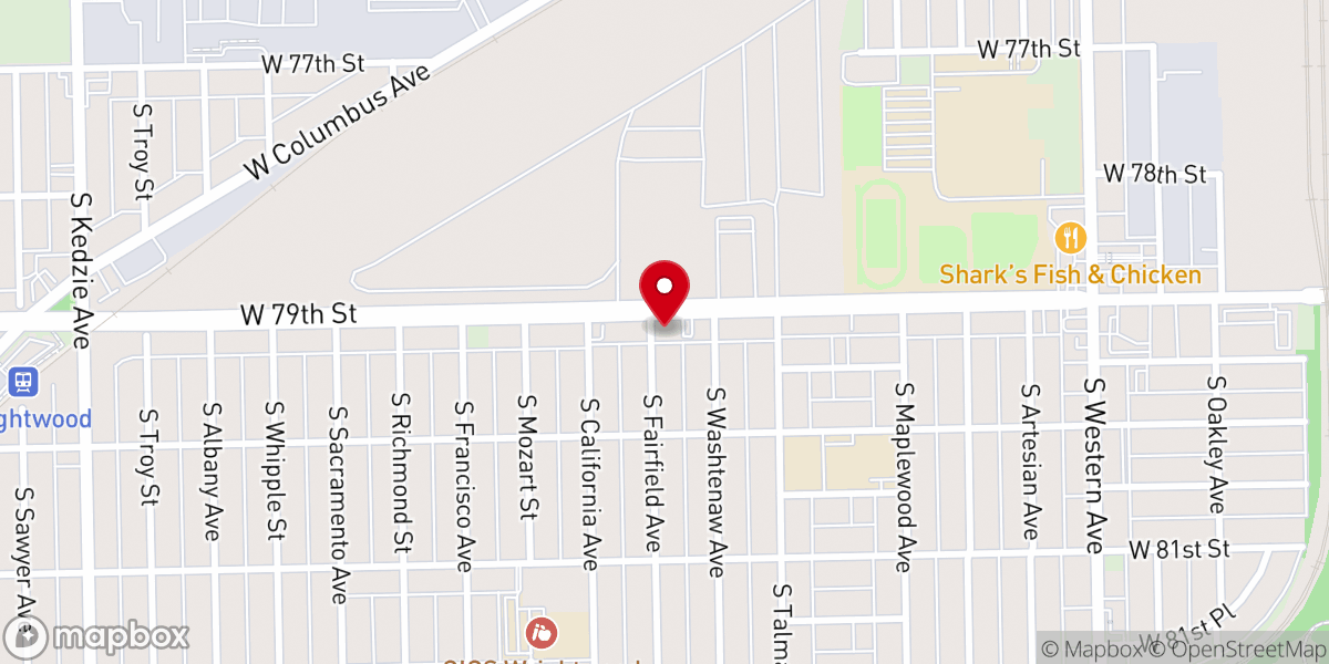 Map showing location of Victory Temple COGIC Center