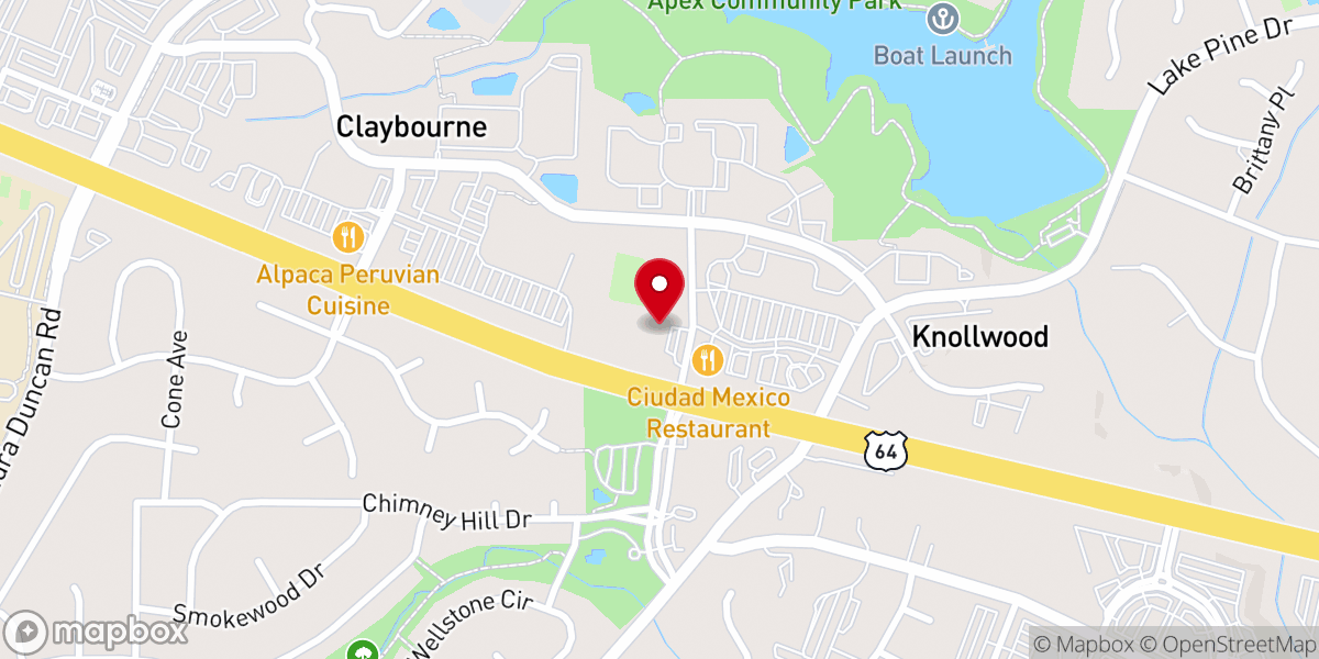 Map showing location of Faith Baptist Church