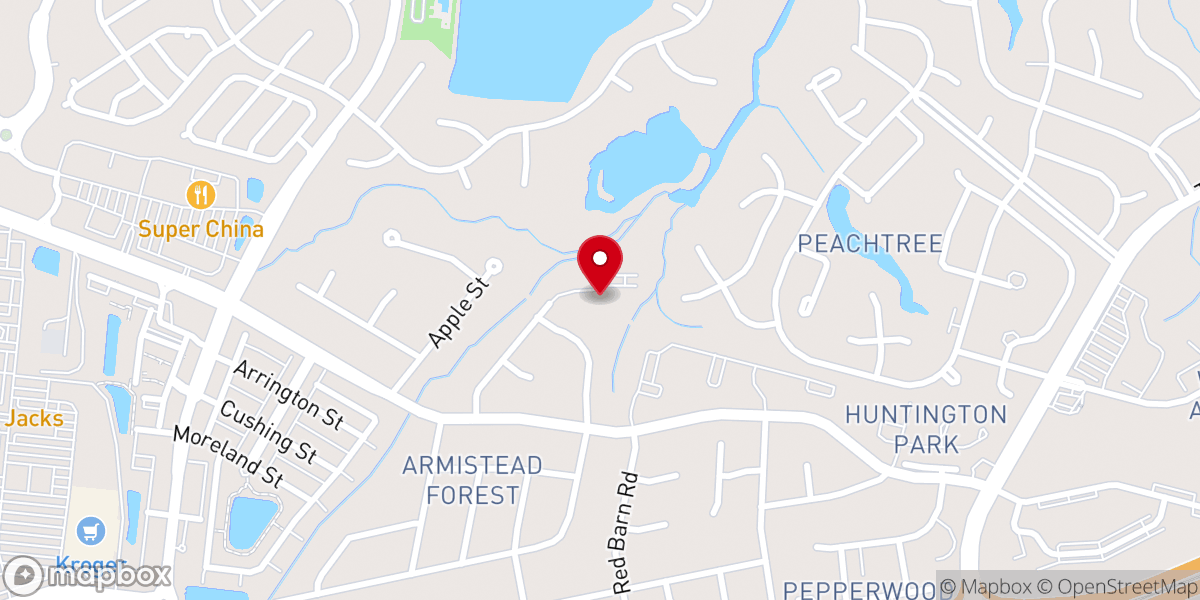 Map showing location of New Berean Baptist Church