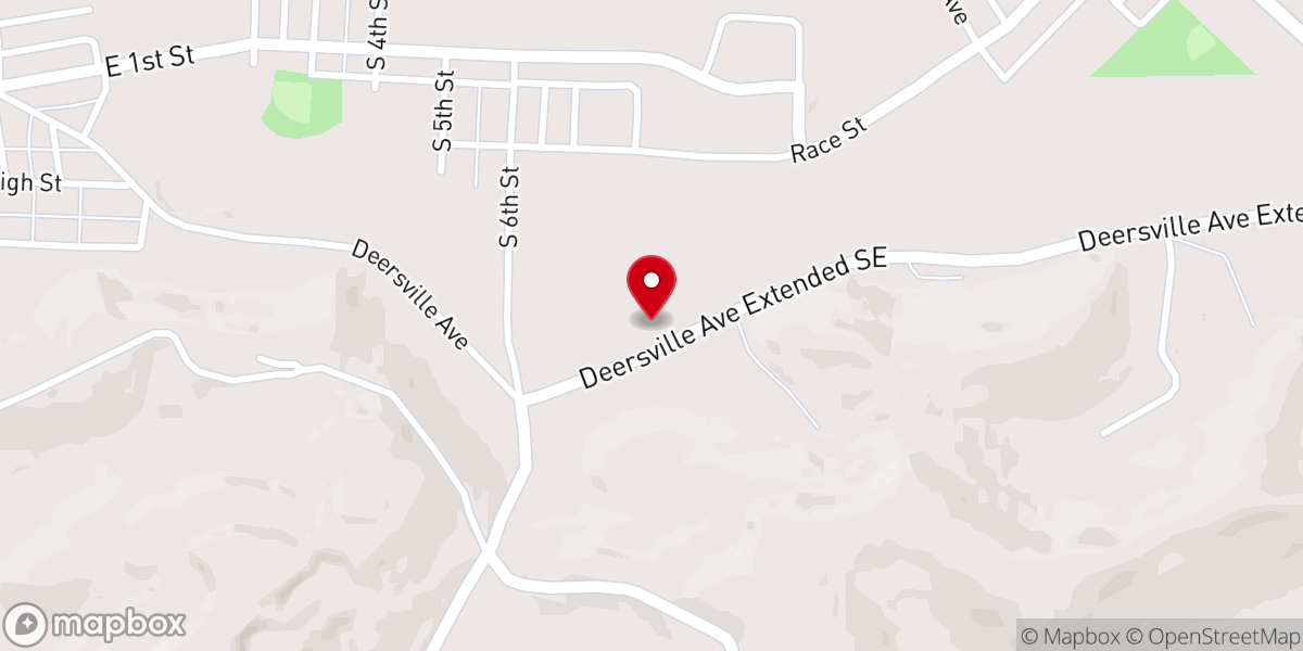Map showing location of South Side Gospel Church