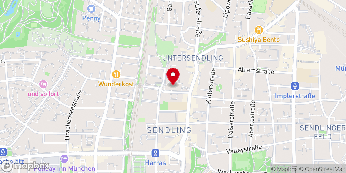 Map showing location of Stadtpfarrkirche St. Margaret