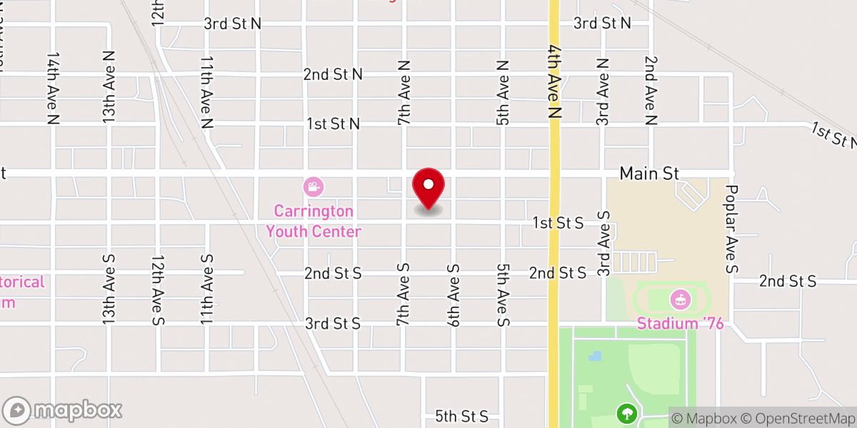 Map showing location of Sacred Heart Catholic Church