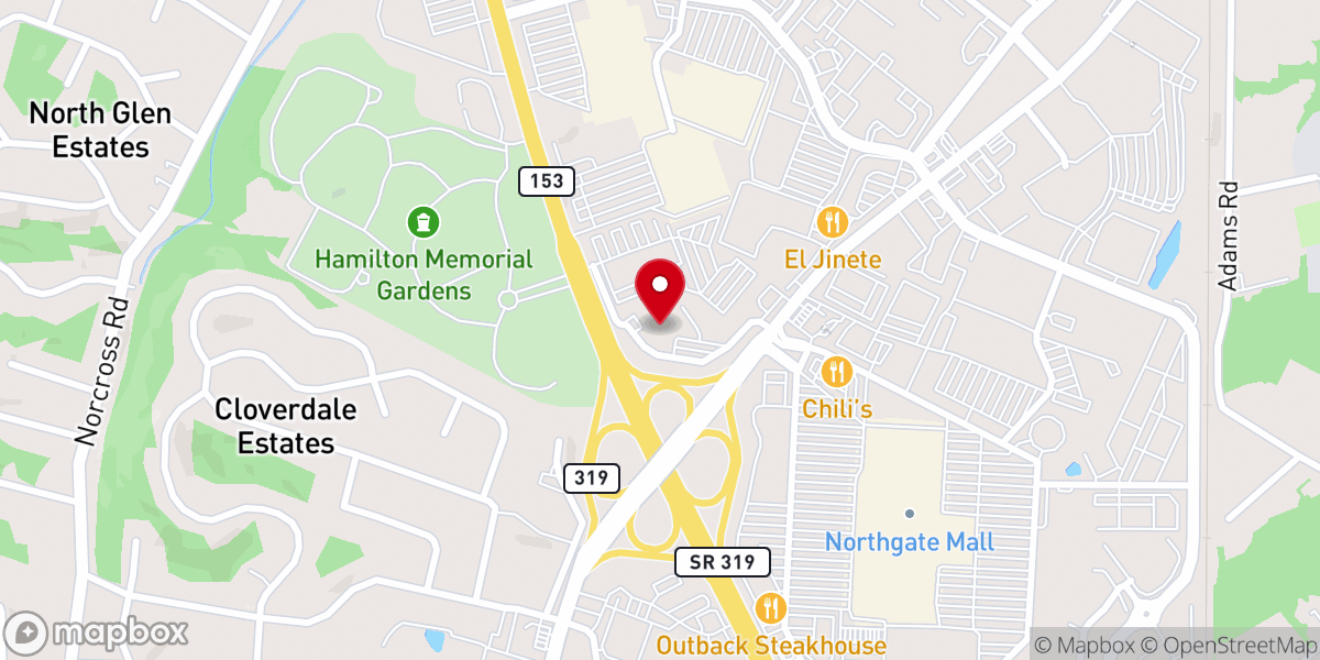 Map showing location of Trinity Lutheran Church